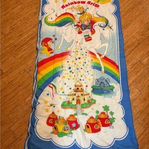Rainbow Brite Kids Sleeping Bag - Blue and Multicolor